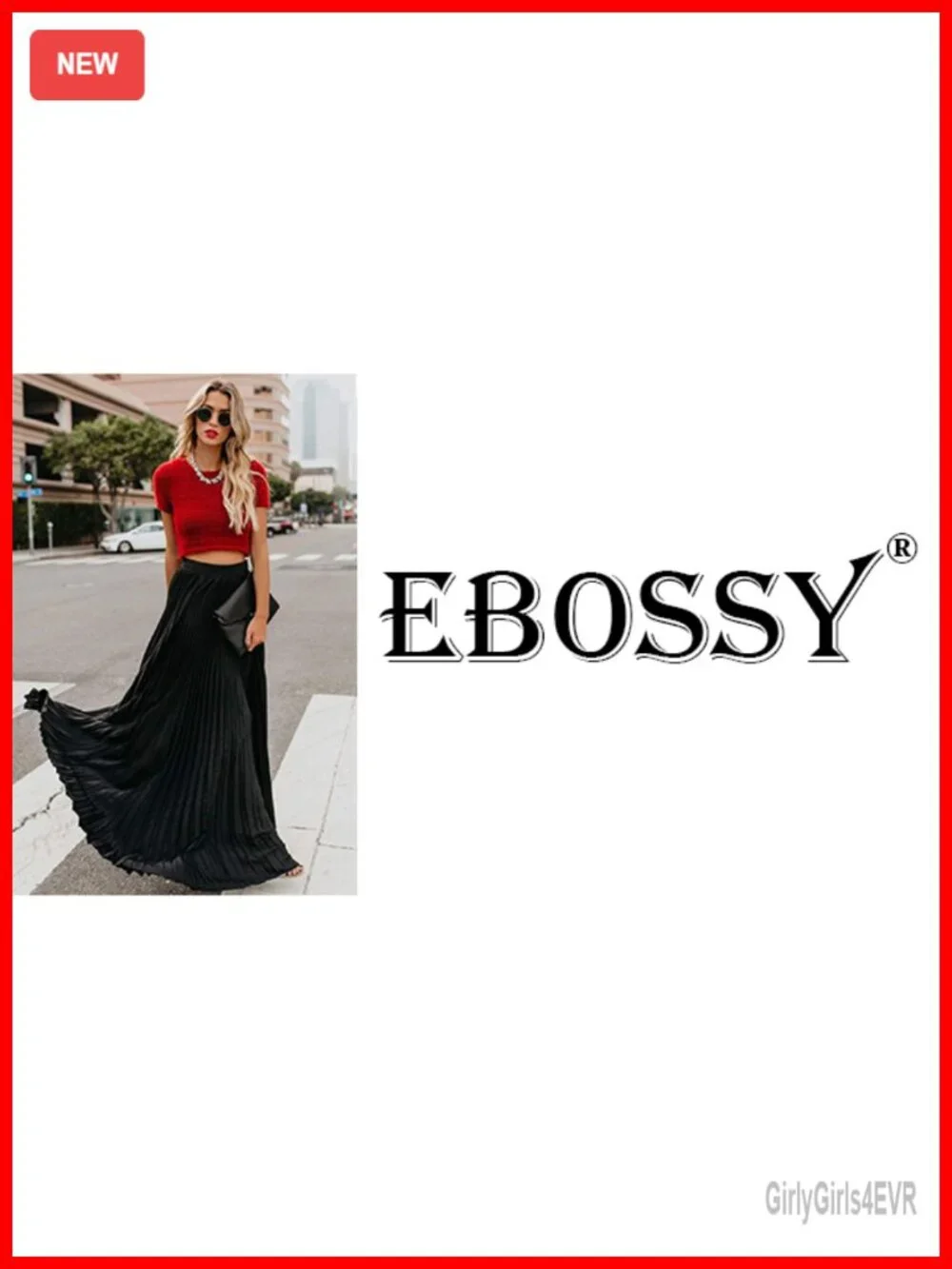 N/A flowy pleated